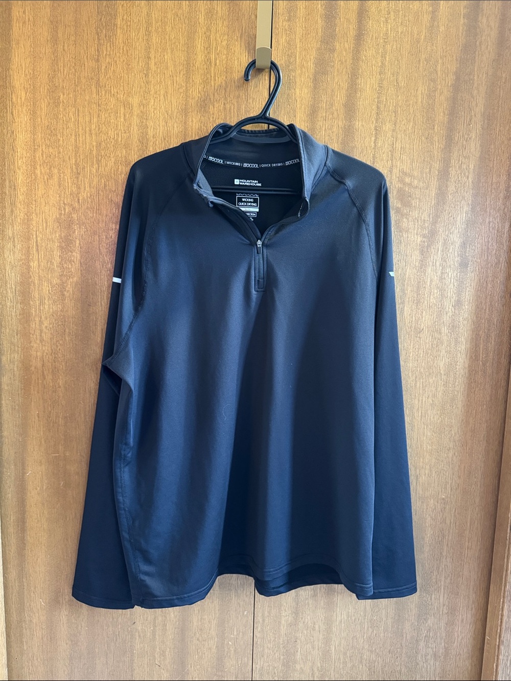 Men's Black Performance Half-Zip Pullover Jacket